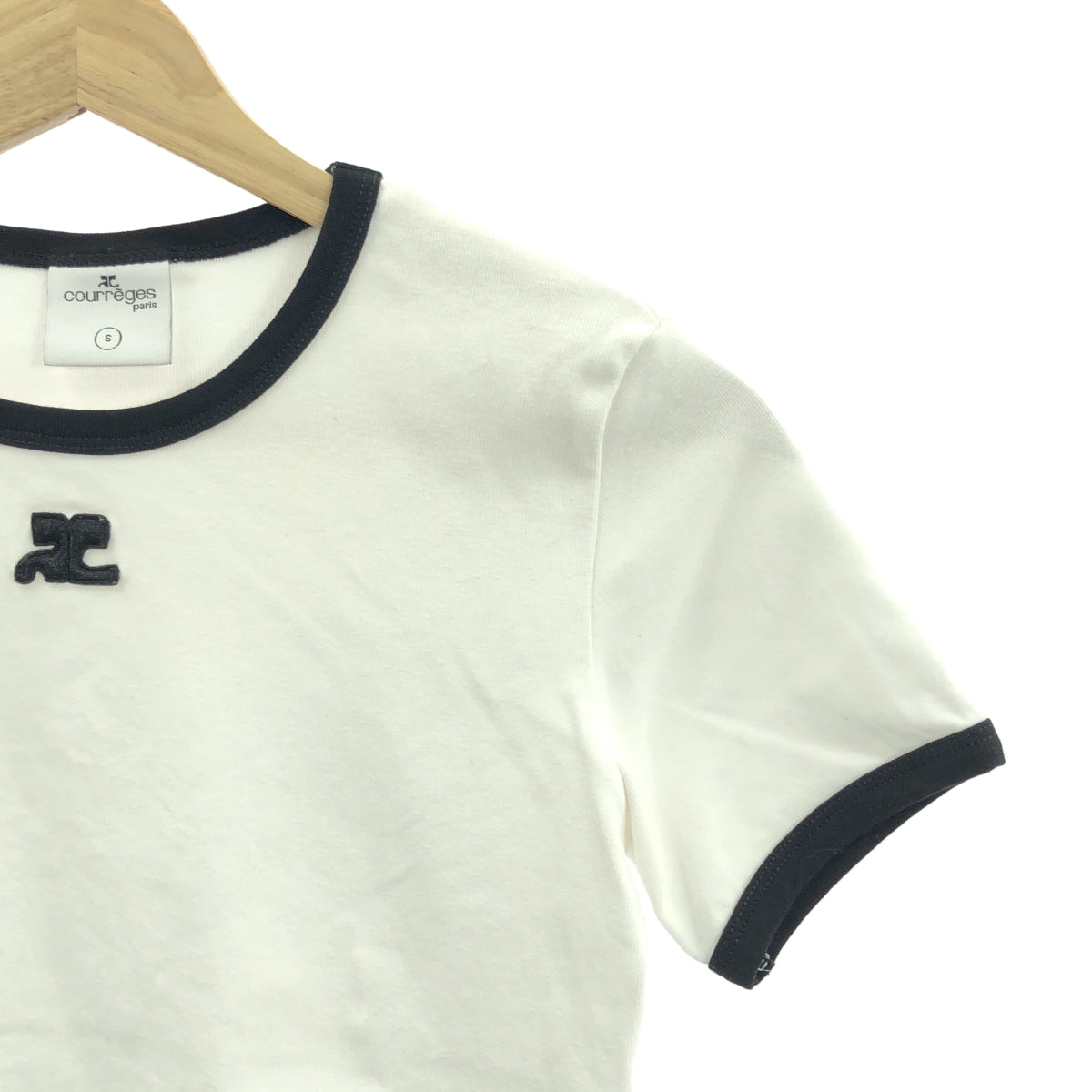 COURREGES | 單點標誌圓領T卹 | 尺寸 S | 女款