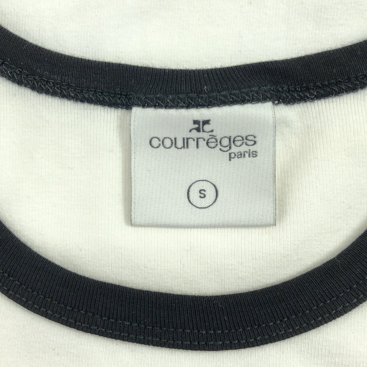 COURREGES | 單點標誌圓領T卹 | 尺寸 S | 女款