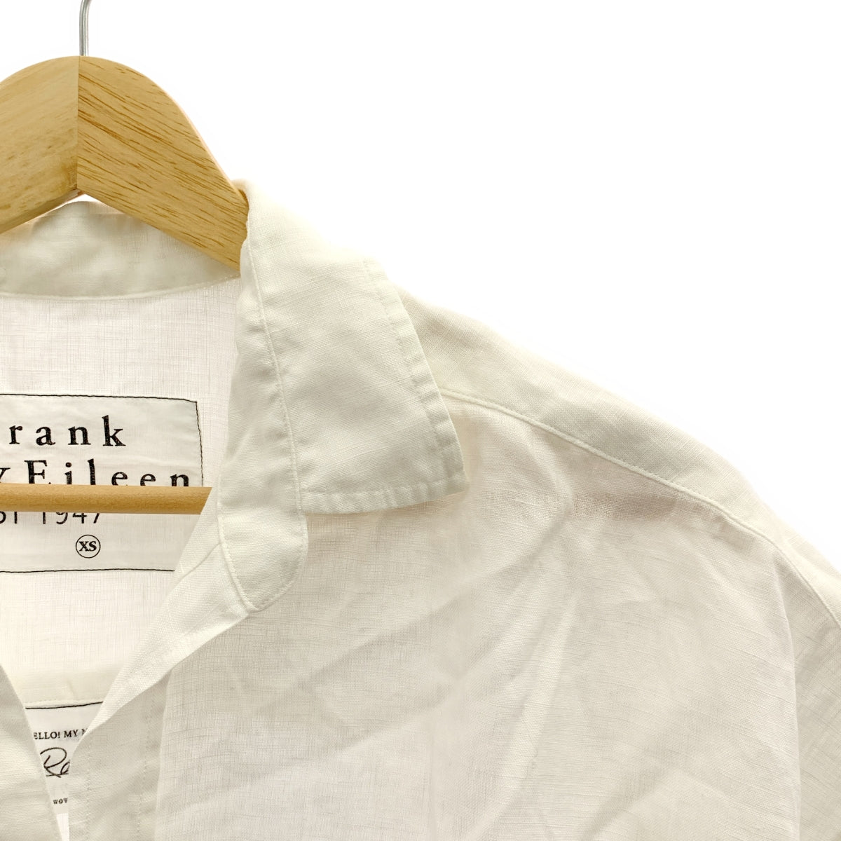 Frank &amp; Eileen / 프랭크 앤 아이린 | ROSE / WHL / 린넨 셔츠 블라우스 | XS |