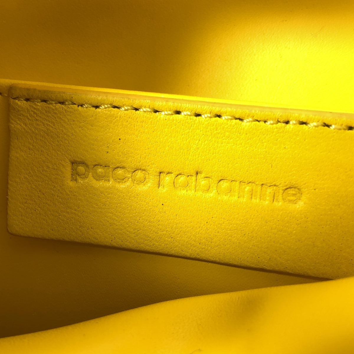 【미품】 paco rabanne / 파코라반 | 2Way 하트 모티프 건착형 토트 숄더백 | 옐로우 | 여성