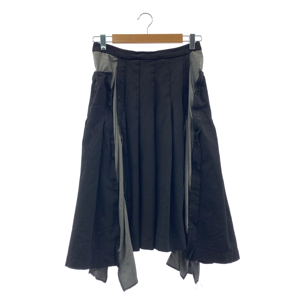 COMME des GARCONS / コムデギャルソン | 2010AW / AD2010 | 縮絨ポリエステル 断ち切り プリーツスカート | S | レディース
