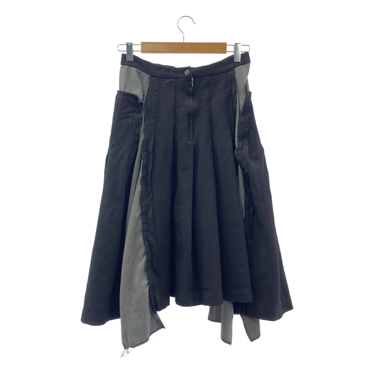 COMME des GARCONS / コムデギャルソン | 2010AW / AD2010 | 縮絨ポリエステル 断ち切り プリーツスカート | S | レディース