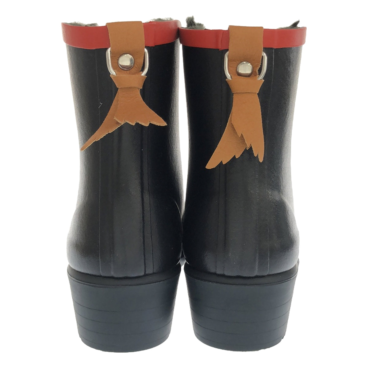 【美品】  AIGLE / エーグル | MS JUL BOT FUR アンクルラバーブーツ | 40 | ブラック | レディース