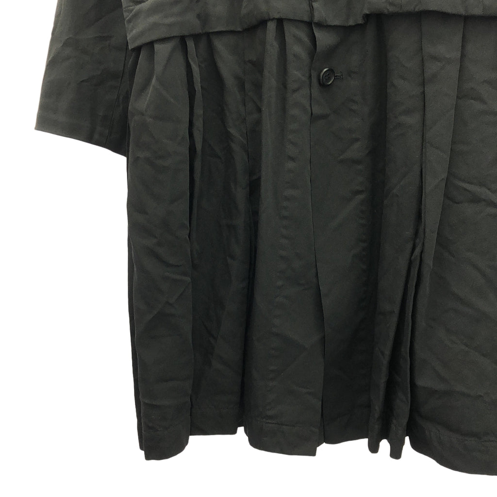 COMME des GARCONS / 컴데 갤슨 | 2016SS | 絨絨 택 라운드 컬러 재킷 | XS | 블랙 | 여성