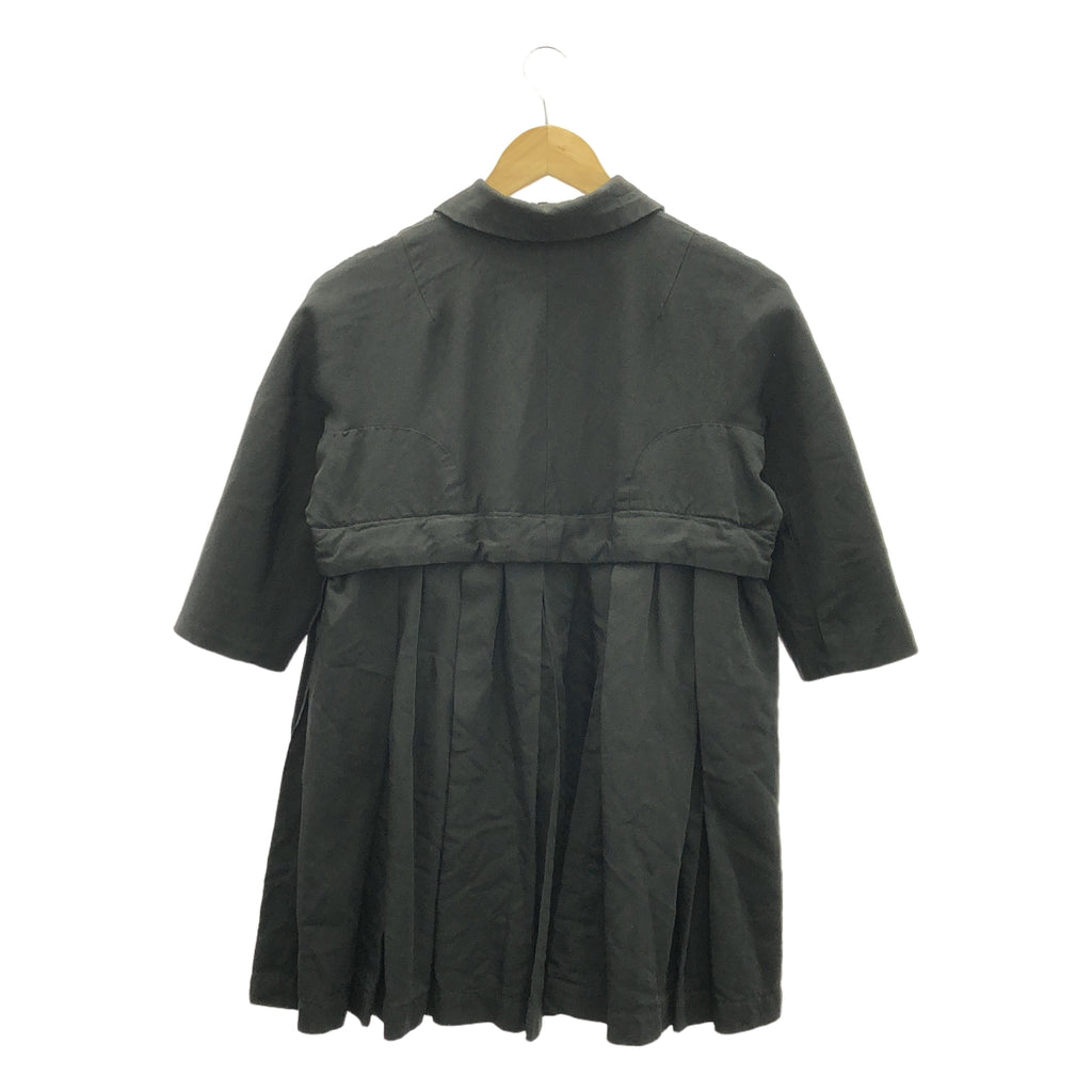 COMME des GARCONS / 컴데 갤슨 | 2016SS | 絨絨 택 라운드 컬러 재킷 | XS | 블랙 | 여성