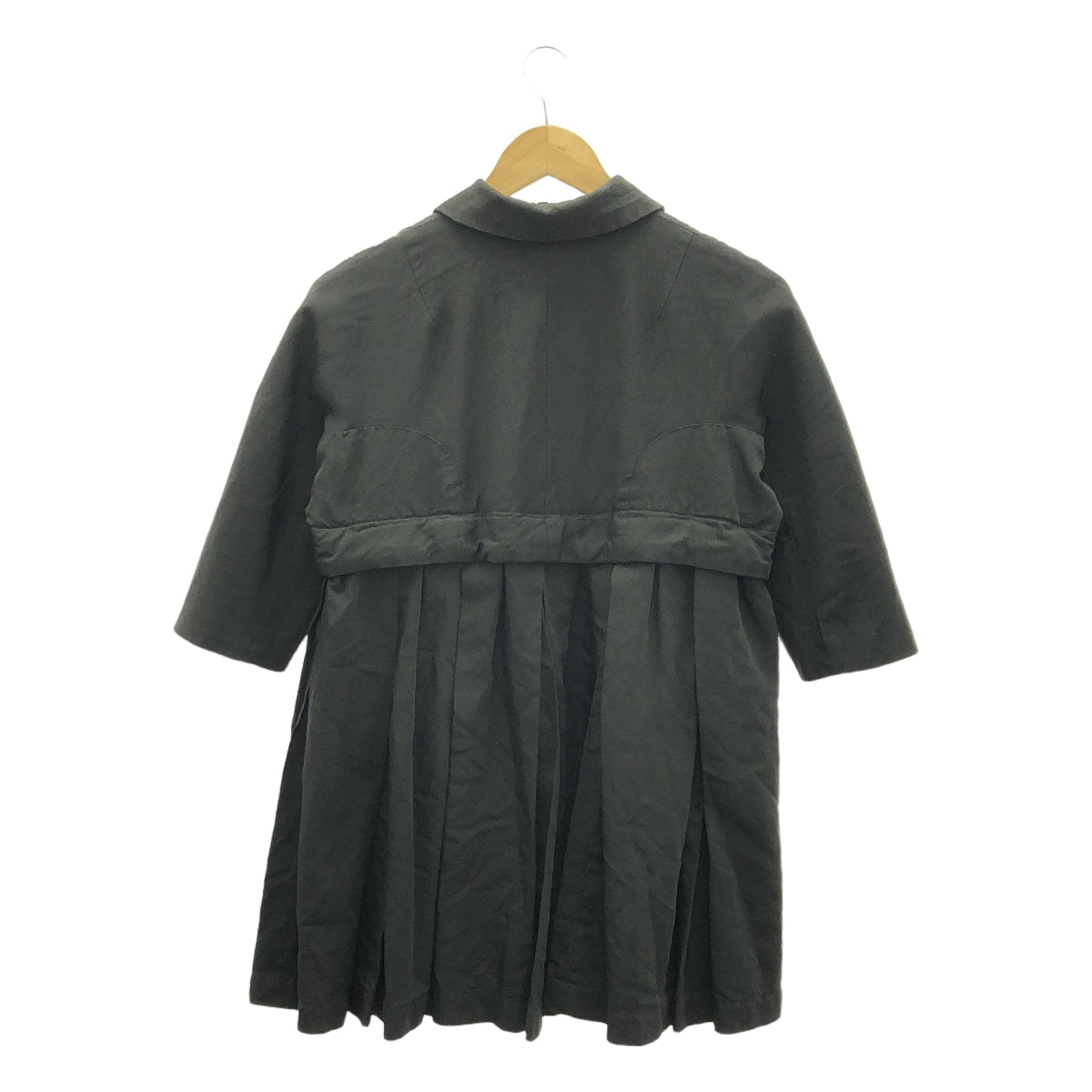 COMME des GARCONS / コムデギャルソン | 2016SS | 縮絨 タック ラウンドカラー ジャケット | XS | レディース