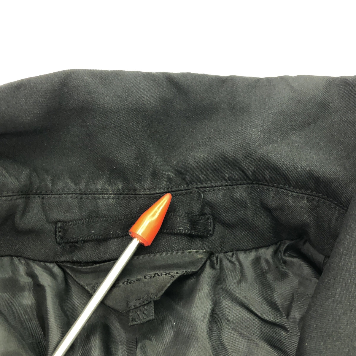 COMME des GARCONS / コムデギャルソン | 2016SS | 縮絨 タック ラウンドカラー ジャケット | XS | ブラック | レディース