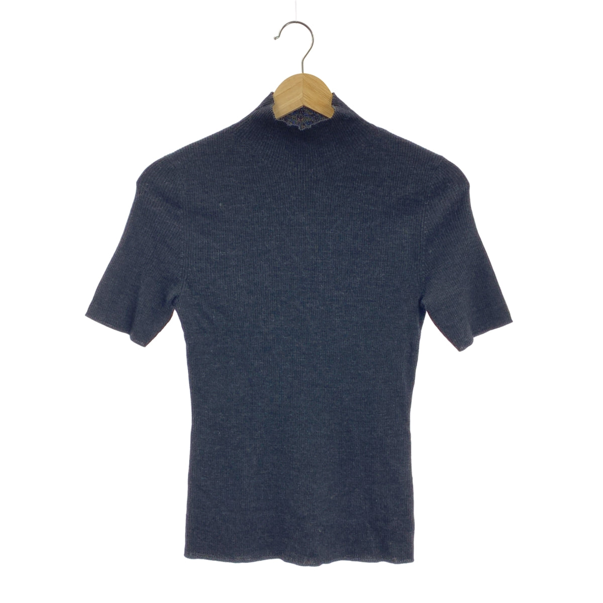 理論 | Regal Wool Leenda N Bottleneck 套頭針織衫 | S 碼 | 炭灰色 | 女款