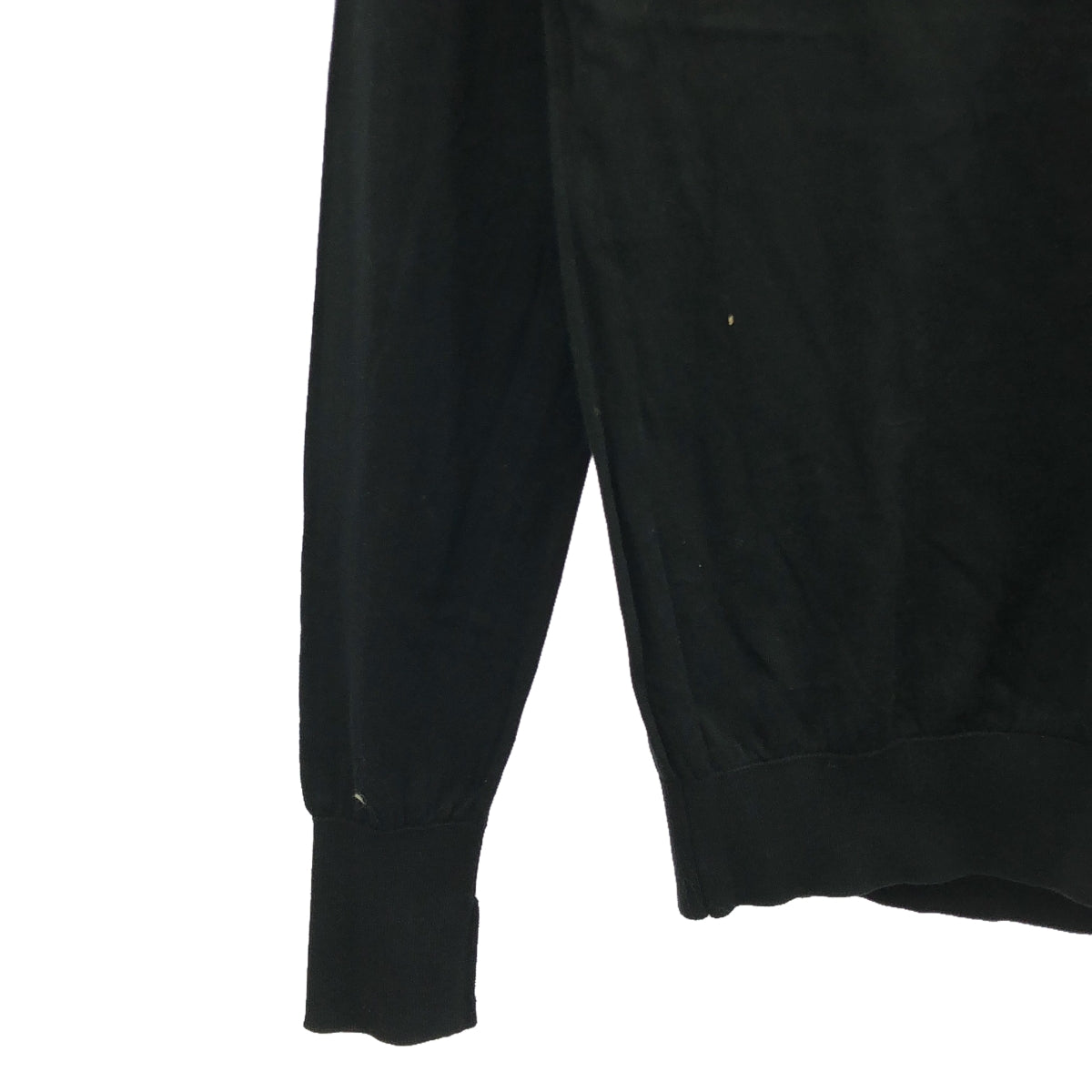 JOHN SMEDLEY / John Smedley | Cotton crew neck knit | XS | Black | Men's