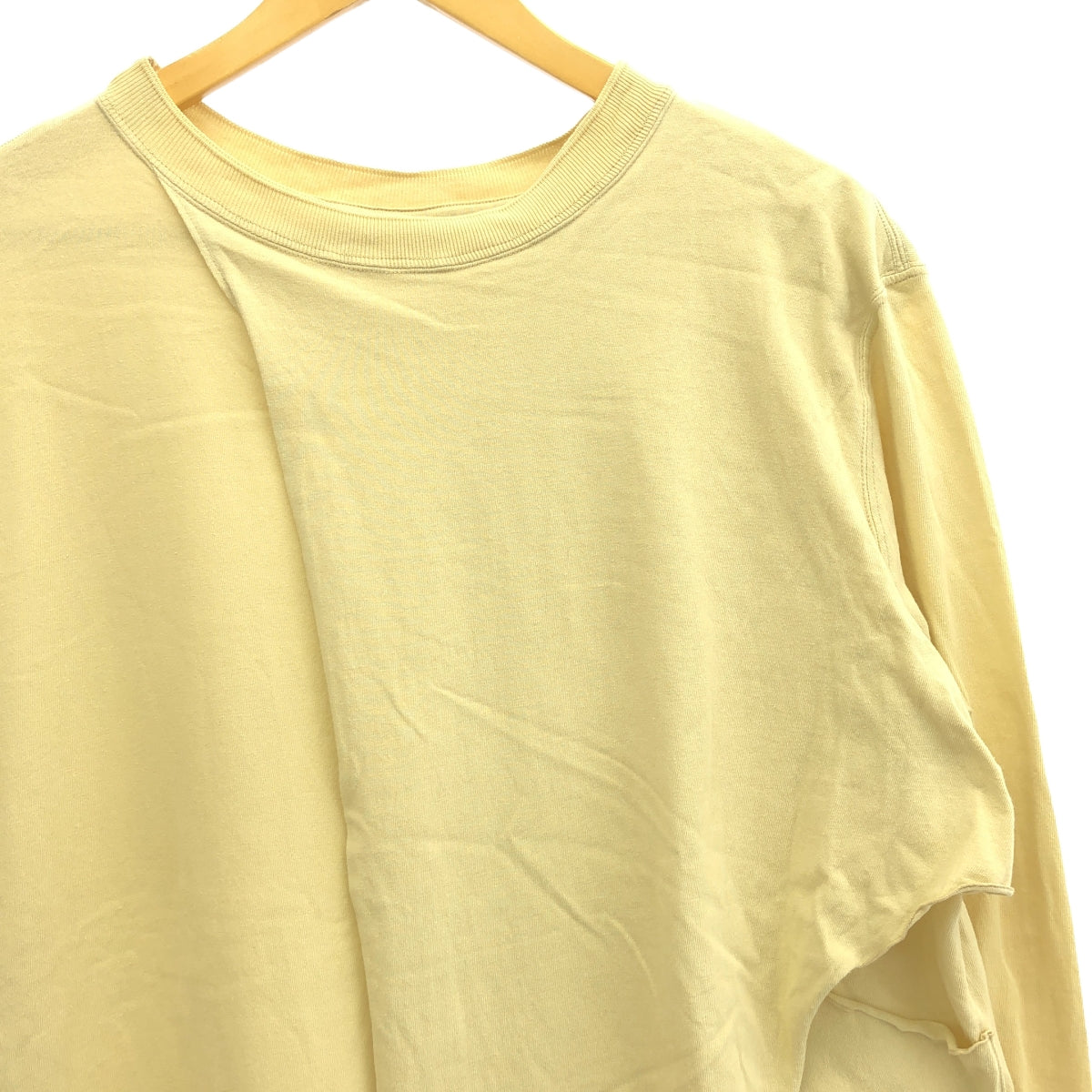 JoICEADDED / ジョイスアディッド | コットン アシンメトリー カットソー ワンピース | 1 | ベージュ | レディース