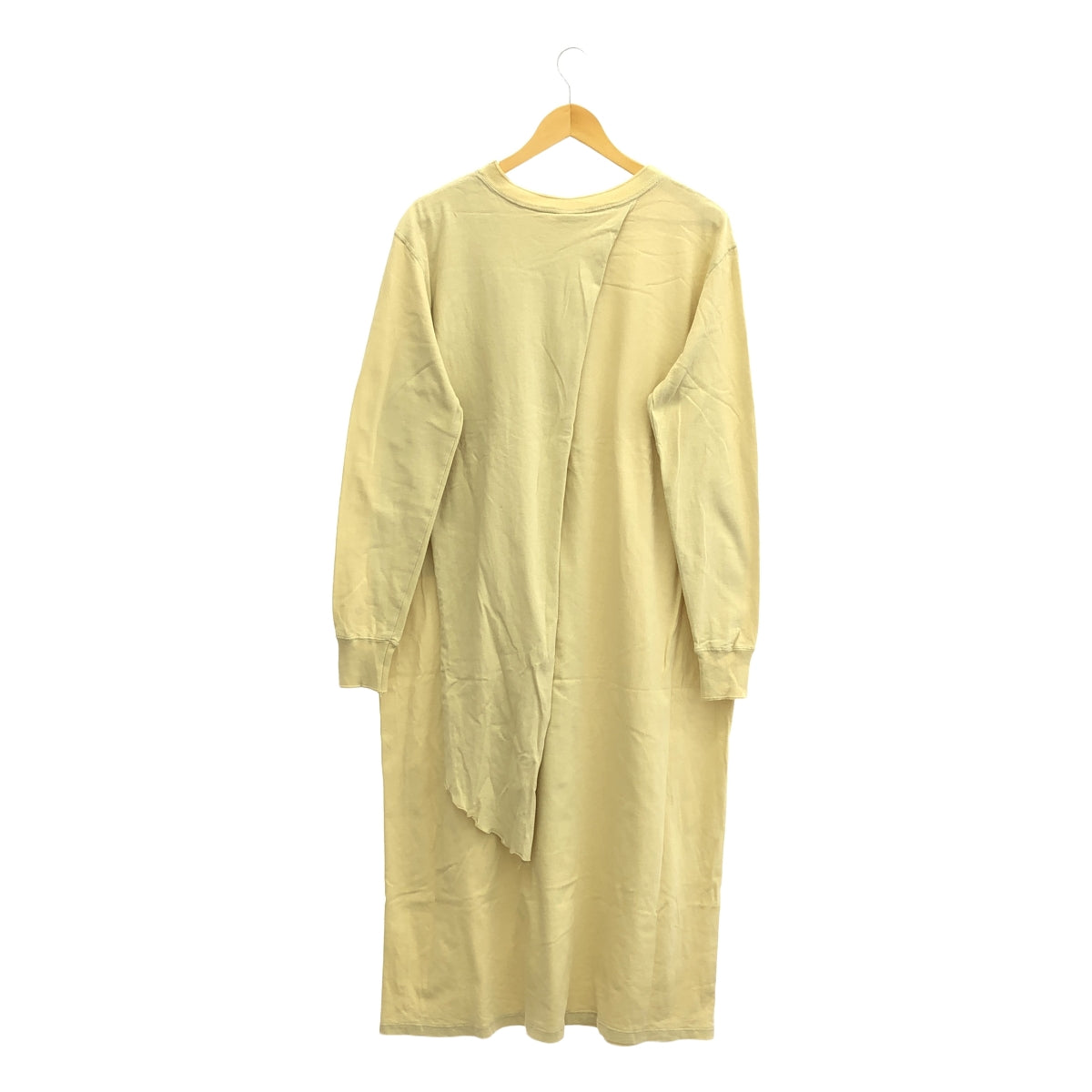 JoICEADDED / ジョイスアディッド | コットン アシンメトリー カットソー ワンピース | 1 | ベージュ | レディース