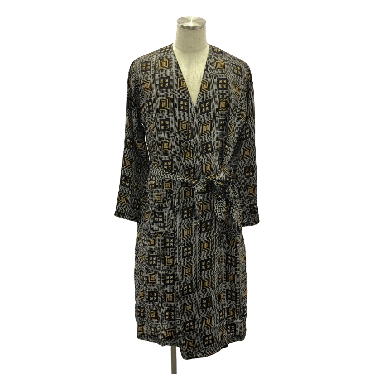 Needles / ニードルス | V Neck Robe  ローブ ロング コート | S | ブラック系 | メンズ