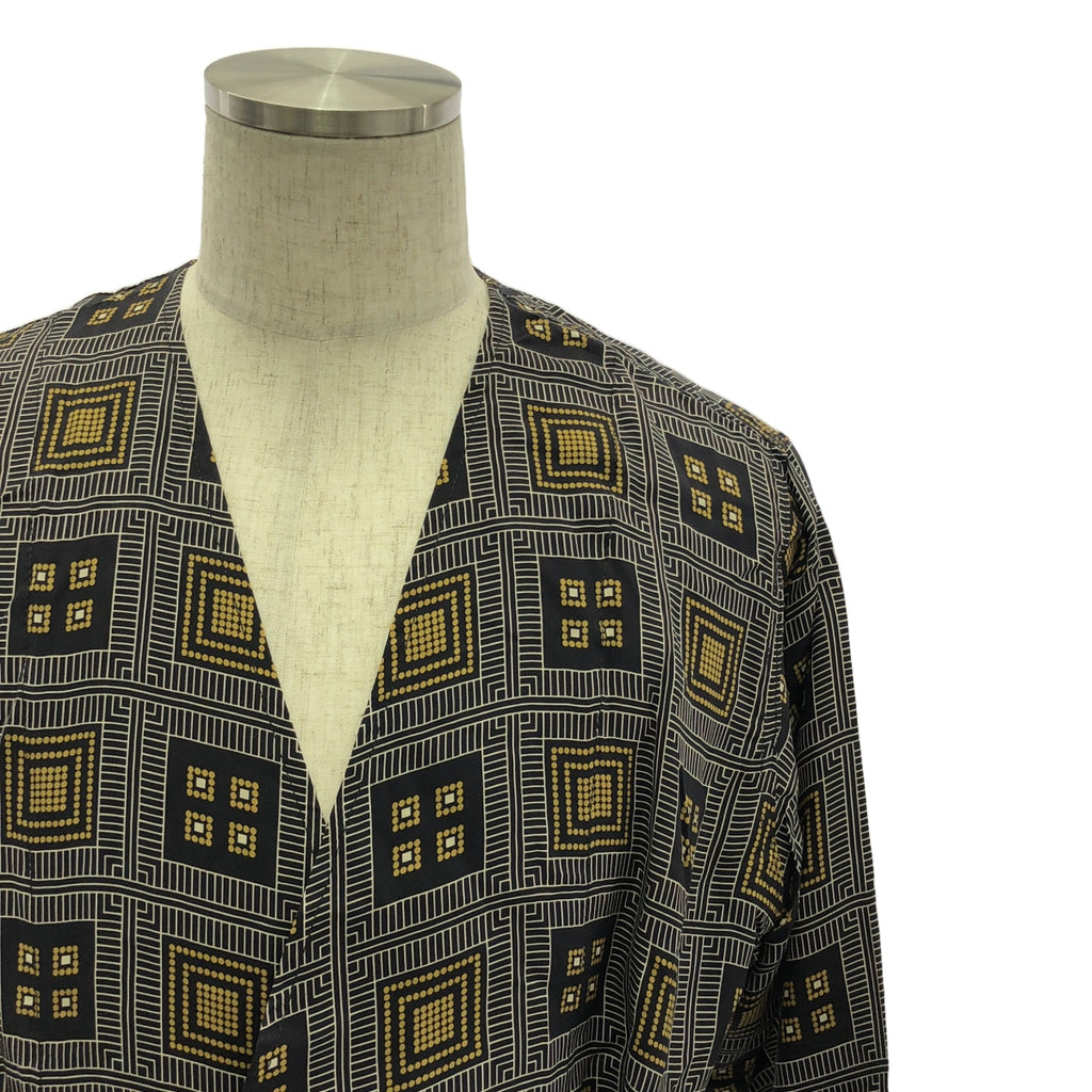 Needles / ニードルス | V Neck Robe  ローブ ロング コート | S | ブラック系 | メンズ