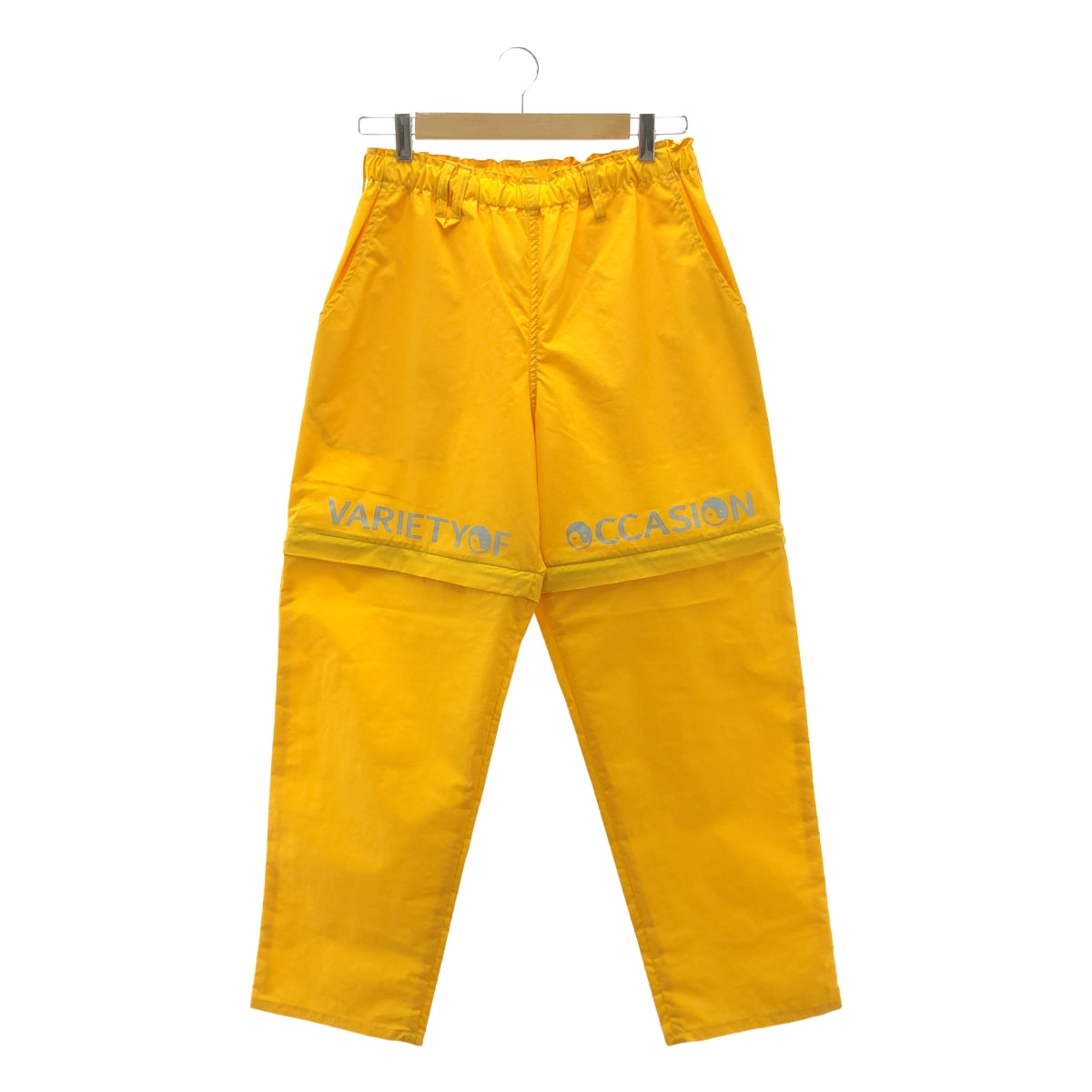【美品】  VOO / ヴォー | 2024SS | 2WAY NYLON EZ 2ウェイ ナイロン イージー パンツ | 1 | イエロー | メンズ
