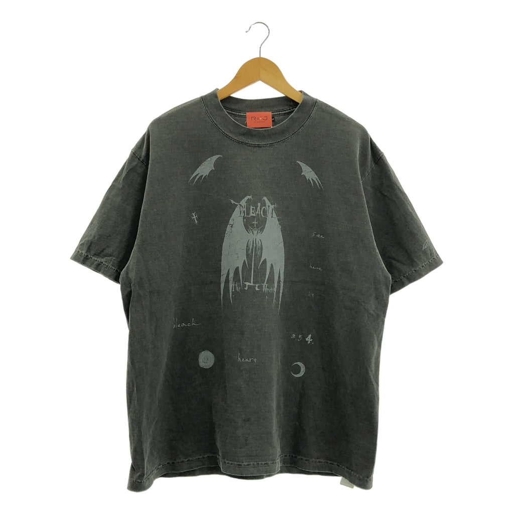 R of J 由 JUMP SHOP | 復古漂白雙面印花T卹 | L碼 | 男士