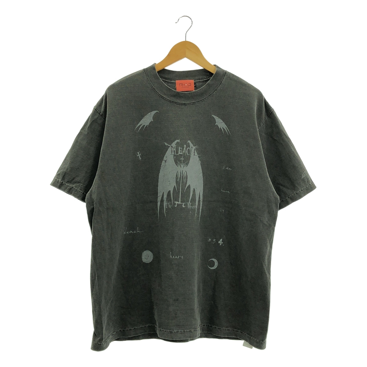 RofF by JUMP SHOP /  アールオブジェイバイジャンプショップ | ヴィンテージ加工 BLEACH 両面プリント Tシャツ | L | メンズ