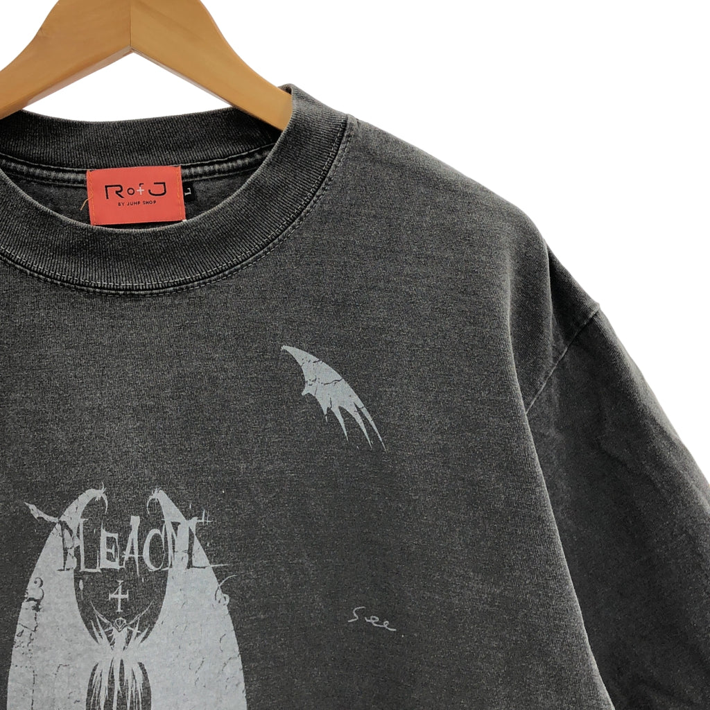 R of J 由 JUMP SHOP | 復古漂白雙面印花T卹 | L碼 | 男士