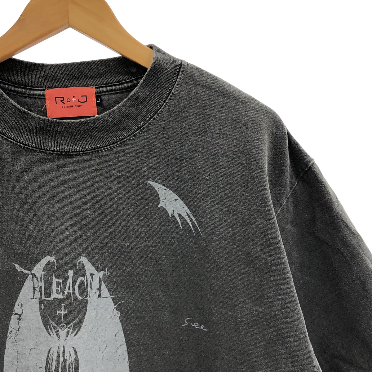 RofF by JUMP SHOP /  アールオブジェイバイジャンプショップ | ヴィンテージ加工 BLEACH 両面プリント Tシャツ | L | メンズ