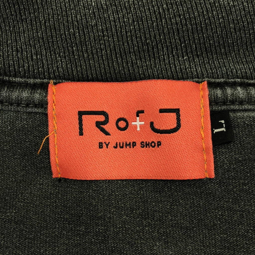 R of J 由 JUMP SHOP | 復古漂白雙面印花T卹 | L碼 | 男士