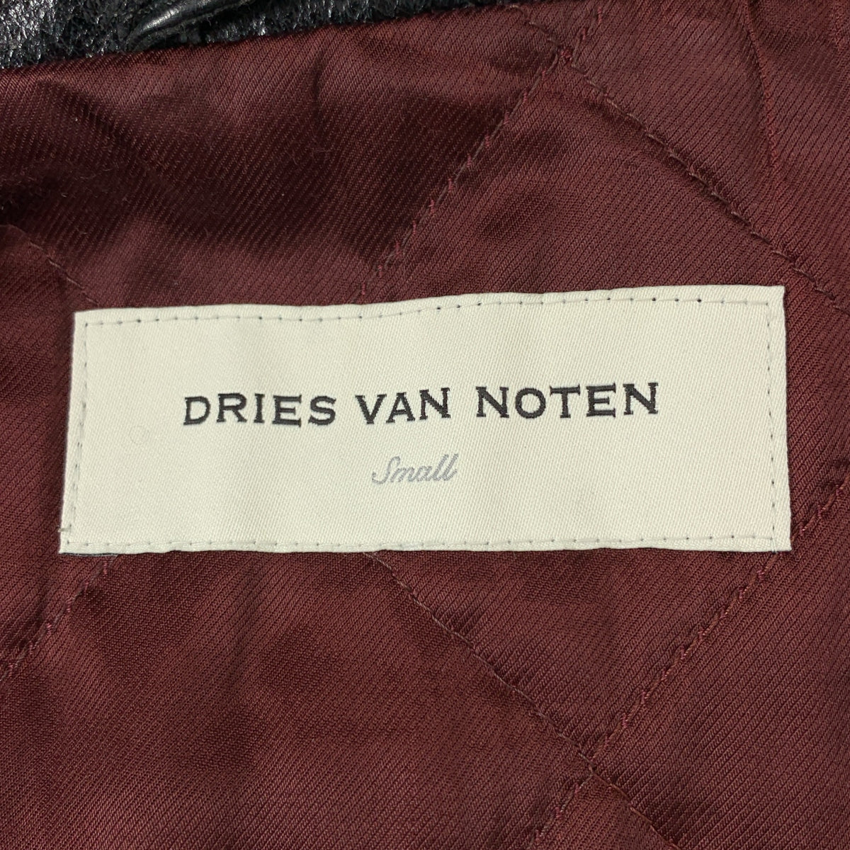 DRIES VAN NOTEN / ドリスヴァンノッテン | レザー オーバーサイズ ダブル ライダースジャケット /  キルティング裏地 | S | メンズ