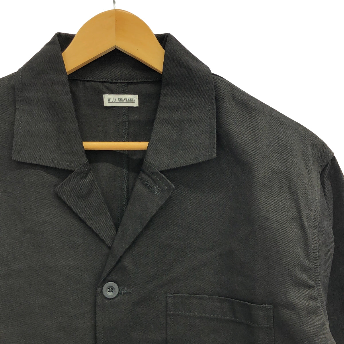 [New] WILLY CHAVARRIA / Willy Chavarria | Cotton twill work jacket | M | Black | Men's