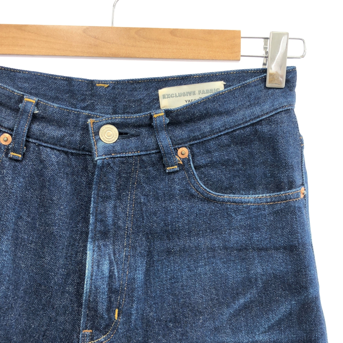 YAECA / ヤエカ | DENIM PANTS SLIM TAPERED 13oz セルビッチ スリム テーパード デニムパンツ | 29 | インディゴ | レディース