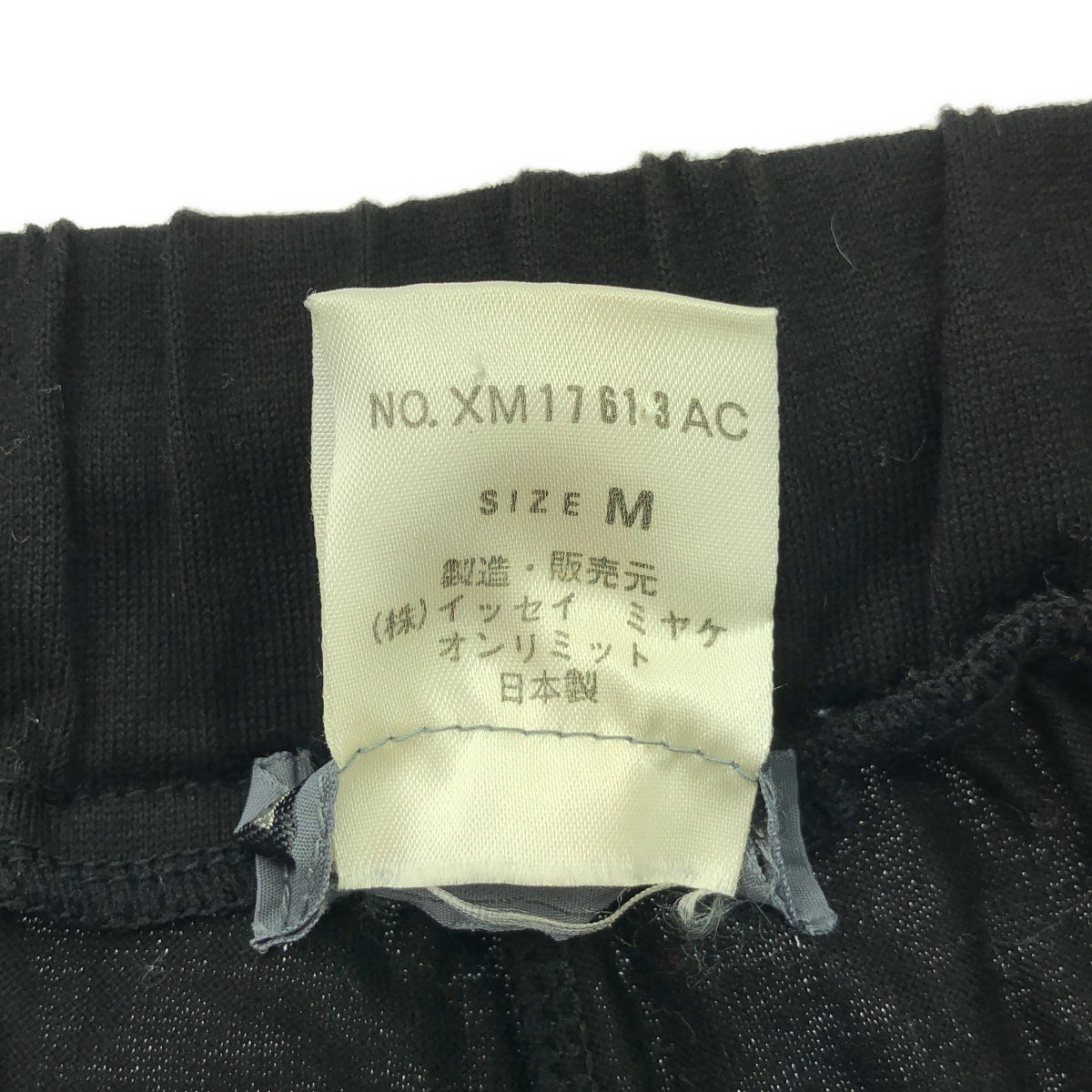 ISSEY MIYAKE MEN | 1980s~ Brush tag drawstring tuck easy pants | M | Black | Men's