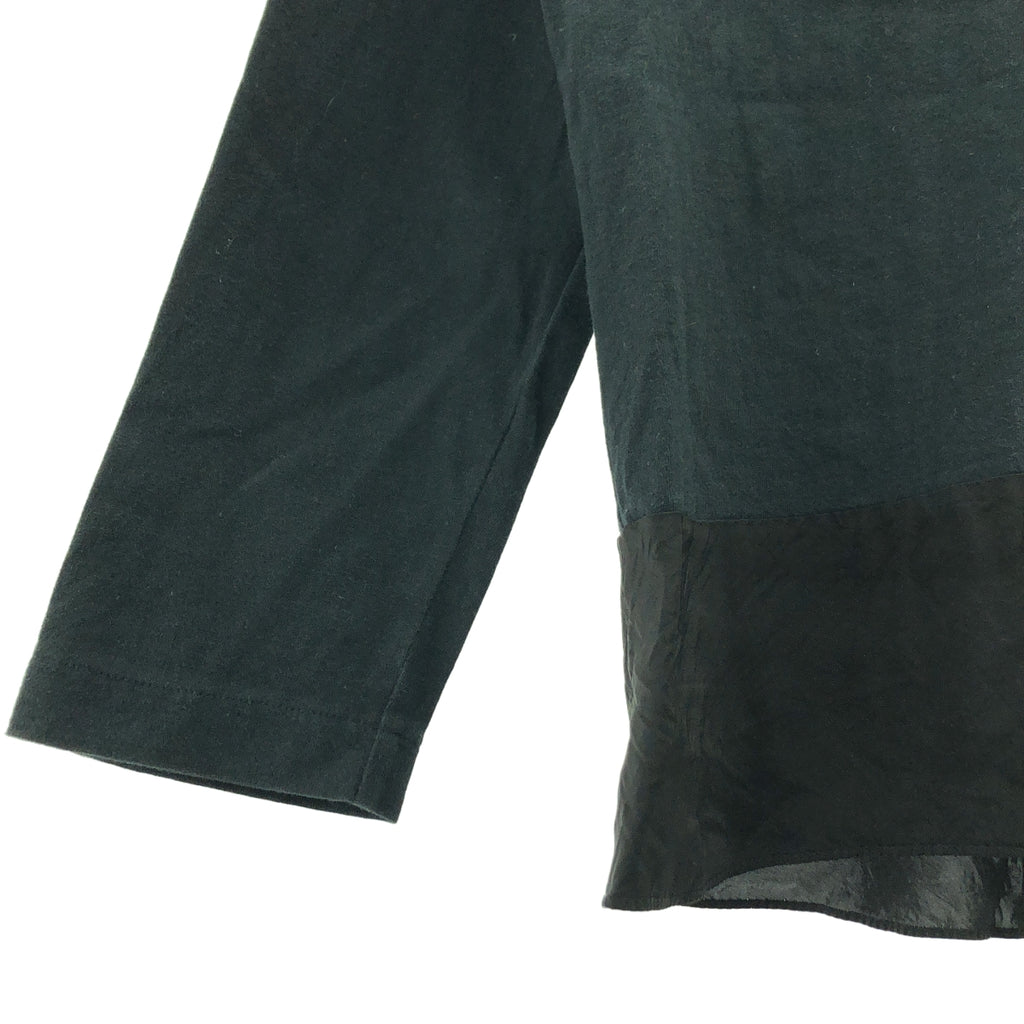 COMME des GARÇONS | 經編針織布料2000 秋冬 |棉質銅氨絲荷葉邊 V 領上衣 | SHOPBOP黑色|女性的