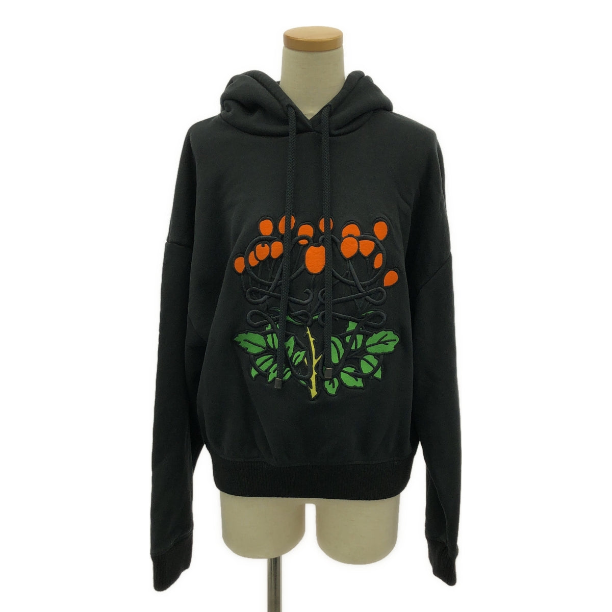 LOEWE | Herbarium Anagram Hoodie Parka | L | Black | Women's