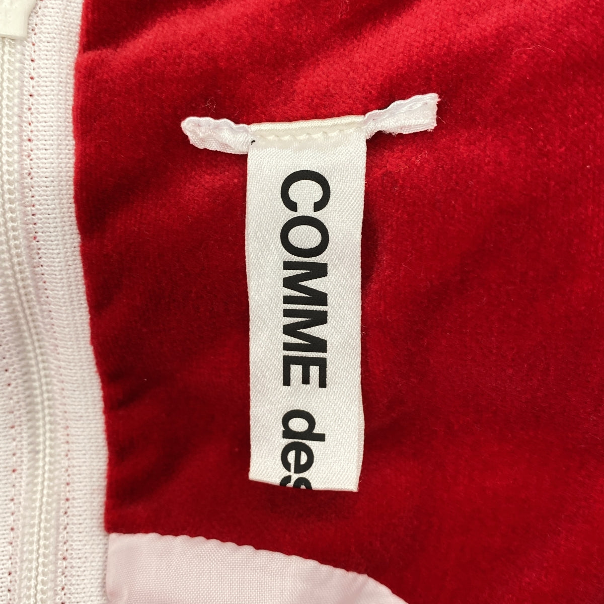 COMME des GARÇONS | 格紋天鵝絨 V 領洋裝 |
