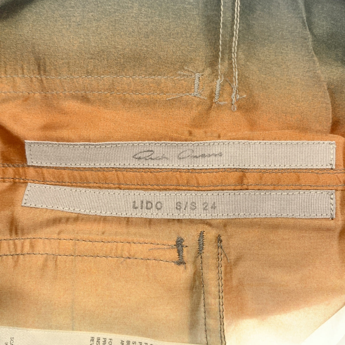 Rick Owens | 2024 春夏 | Lido Degrade 寬褲 | 尺寸 38 | 女款