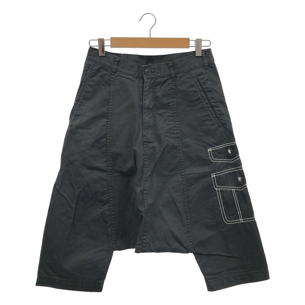COMME des GARÇONS | 2009 秋冬 |棉質縫製沙魯埃爾短褲 | SHOPBOP XS |炭黑|女性的