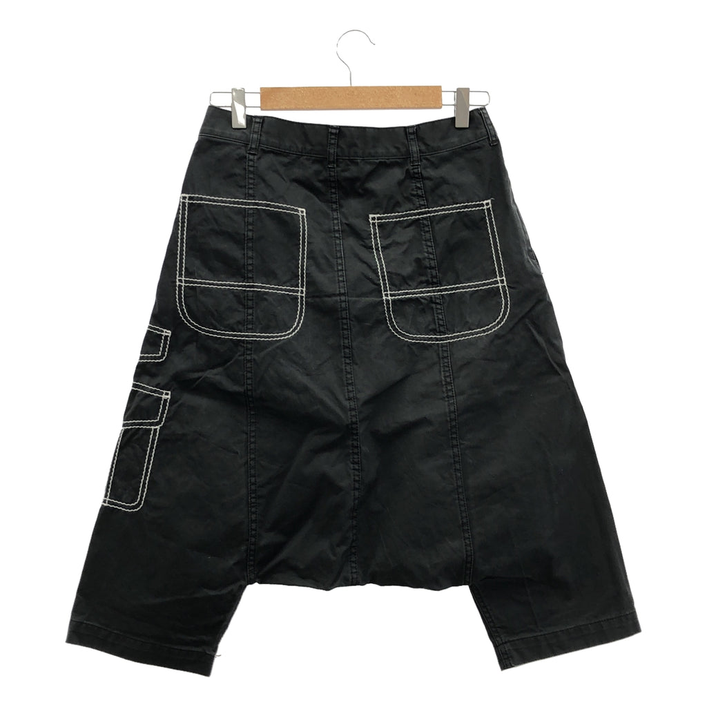 COMME des GARÇONS | 2009 秋冬 |棉質縫製沙魯埃爾短褲 | SHOPBOP XS |炭黑|女性的