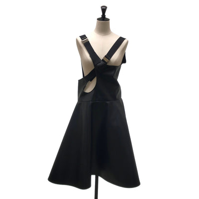 JUNYA WATANABE COMME des GARCONS / ジュンヤワタナベ | 2020AW | フェイクレザー フレア ロング スカート | XS | レディース