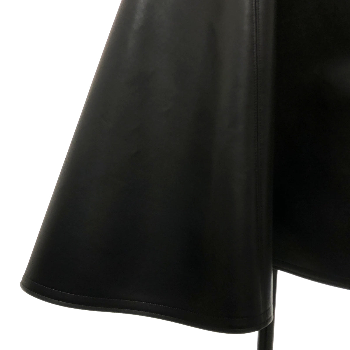 JUNYA WATANABE COMME des GARCONS / ジュンヤワタナベ | 2020AW | フェイクレザー フレア ロング スカート | XS | レディース