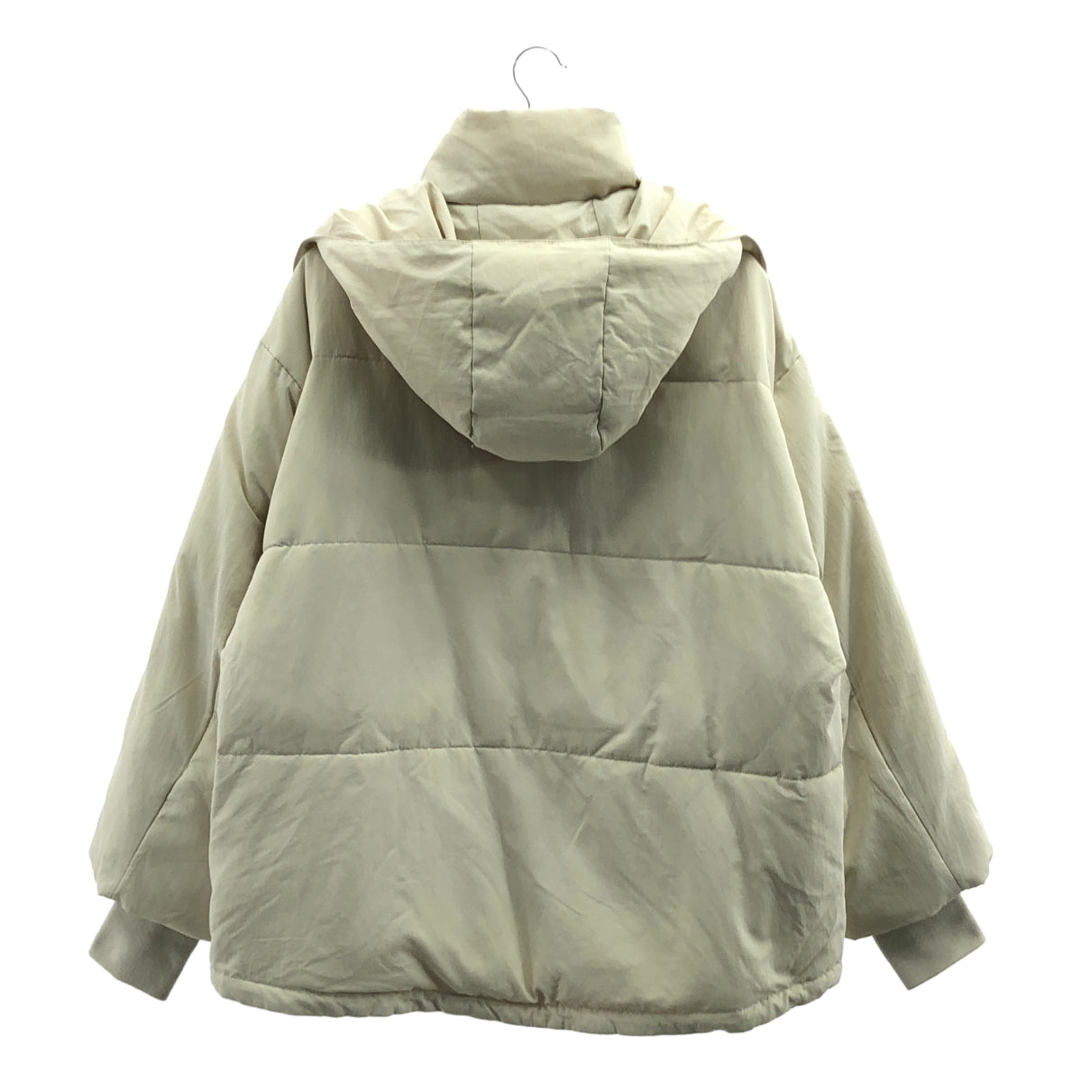 CASA FLINE / カーサフライン | フードマフラー付き 中綿 コート | F | アイボリー | レディース