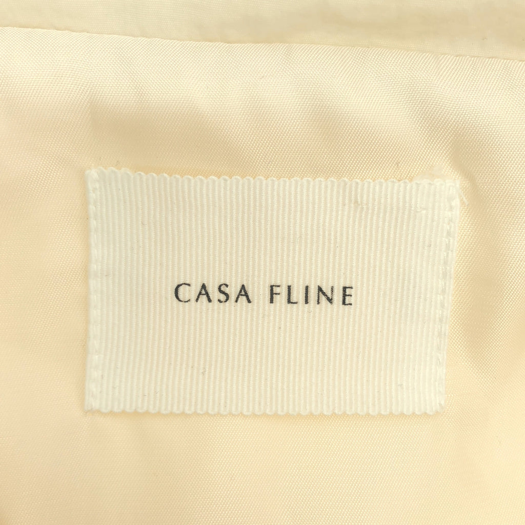 CASA FLINE | 帶帽子和圍巾的夾棉大衣 | F 碼 | 象牙色 | 女款