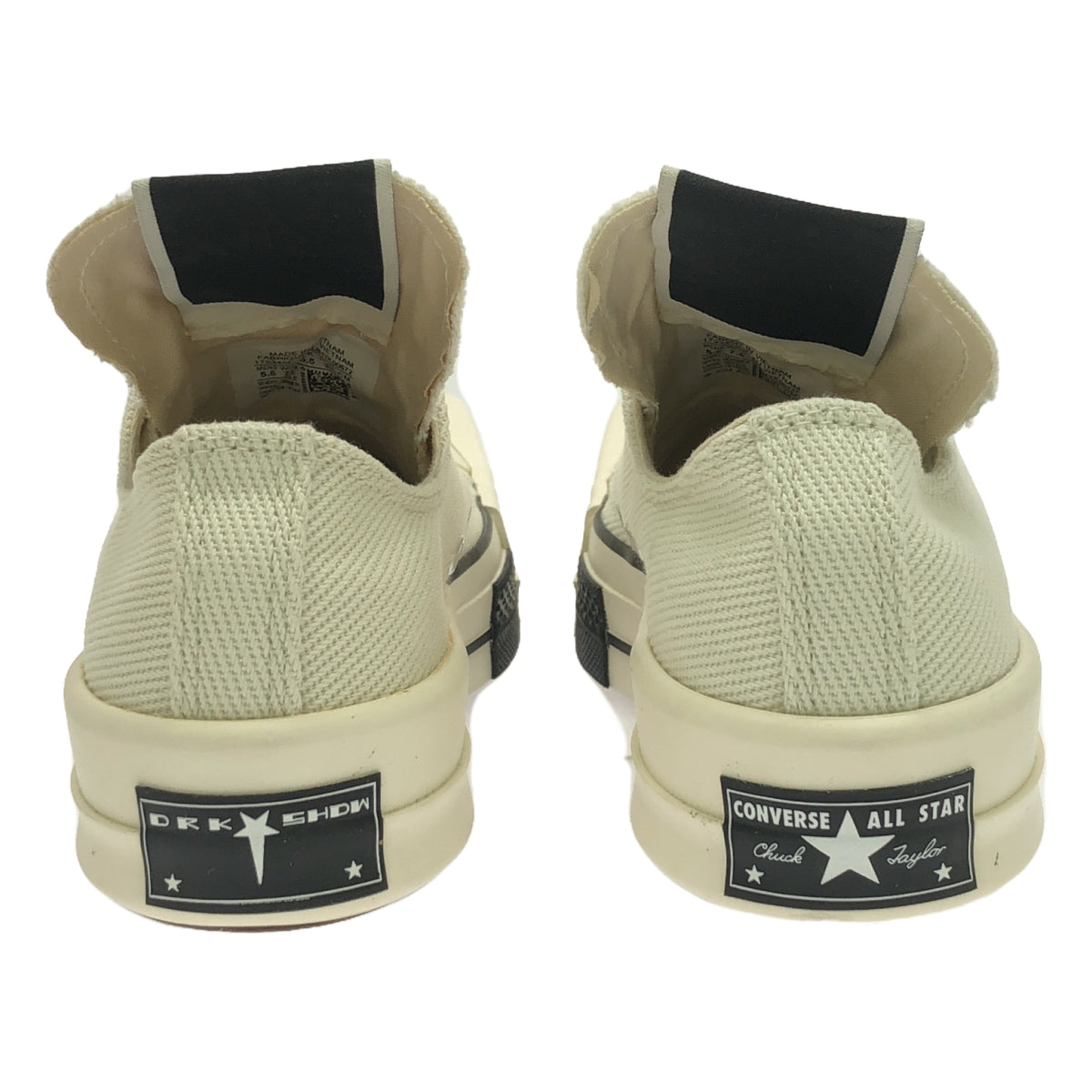 【美品】  Rick Owens DRKSHDW / リック・オウエンス・ダークシャドウ | × Converse / コンバース TURBODRK Chuck Taylor All Star 70 Ox  / 172345C スニーカー | 24.5 | white | レディース