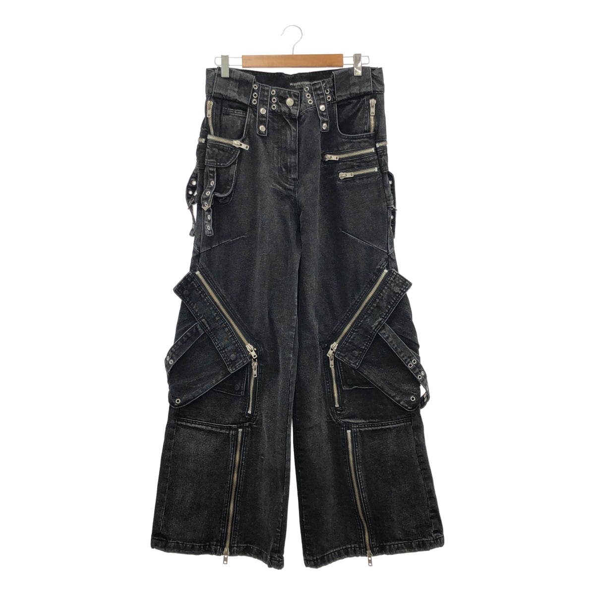 NO/FAITH STUDIOS / 노페이스 스튜디오스 | BLACK HEAVY CARGO 데님 카고 팬츠 | M | 남성