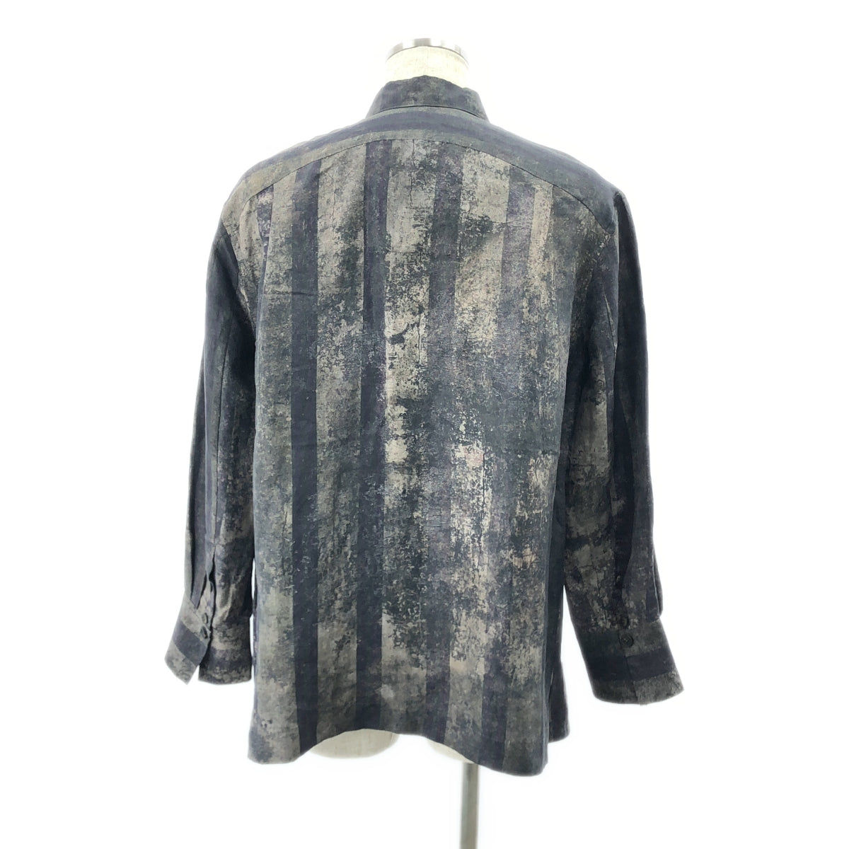 【美品】  ziggy chen / ジギーチェン | 2025SS | Digital Print Long Shirt / 総柄 オーバー シャツ | 44 | CHARCOAL PURPLE | メンズ