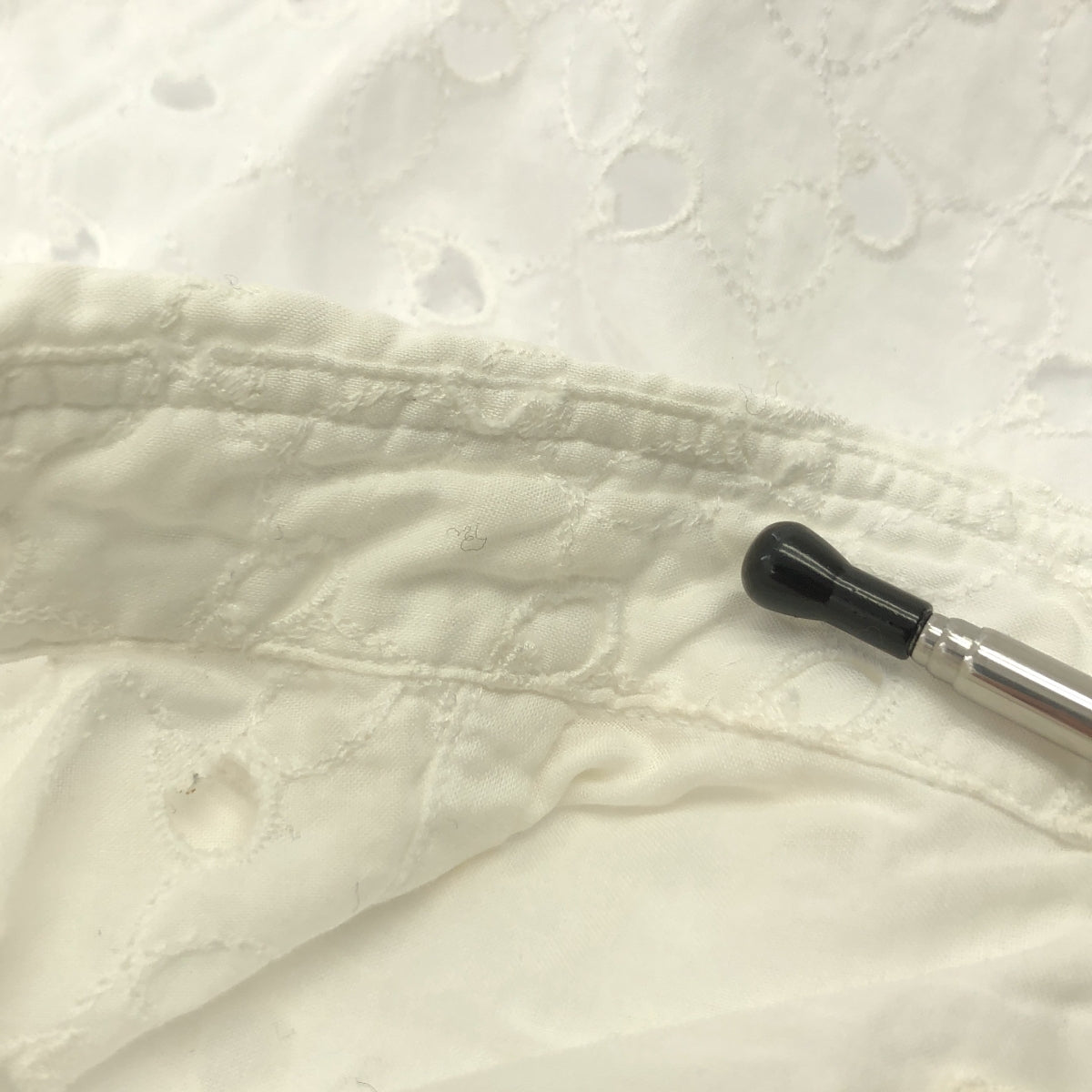 JUNYA WATANABE COMME des GARCONS / ジュンヤワタナベ | 2012SS | コットン カットワーク ハーフスリーブシャツ | XS | ホワイト | レディース