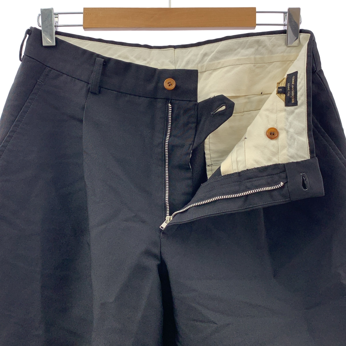 COMME des GARÇONS HOMME PLUS | 2023 春夏 |聚酯縮水一折褲 | S 號 |