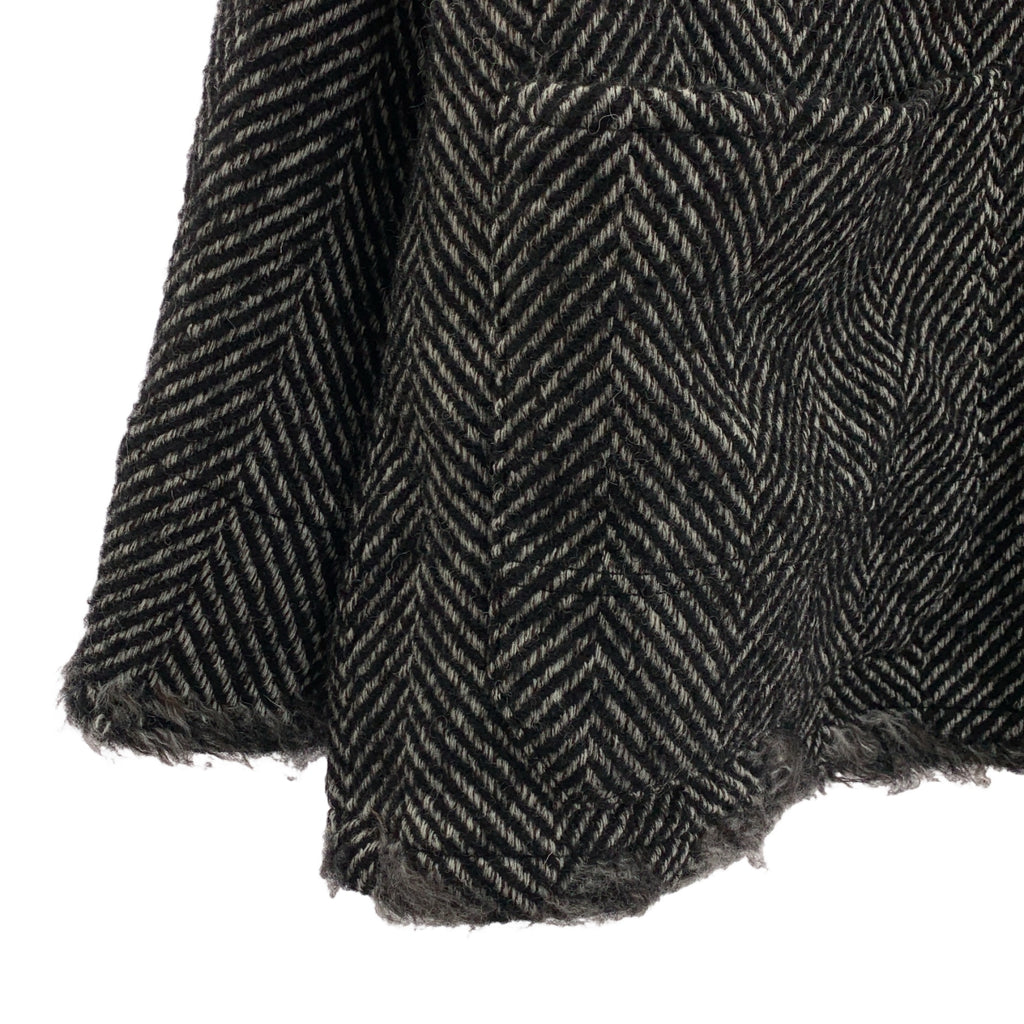 ANCELLM / アンセルム | DAMAGE WOOL HERRINGBONE COVER ALL / ツイード ヘリンボーン ジャケット | 1 | メンズ