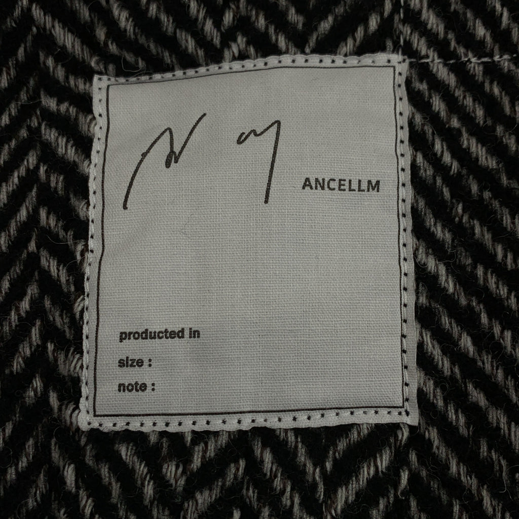 ANCELLM / アンセルム | DAMAGE WOOL HERRINGBONE COVER ALL / ツイード ヘリンボーン ジャケット | 1 | メンズ