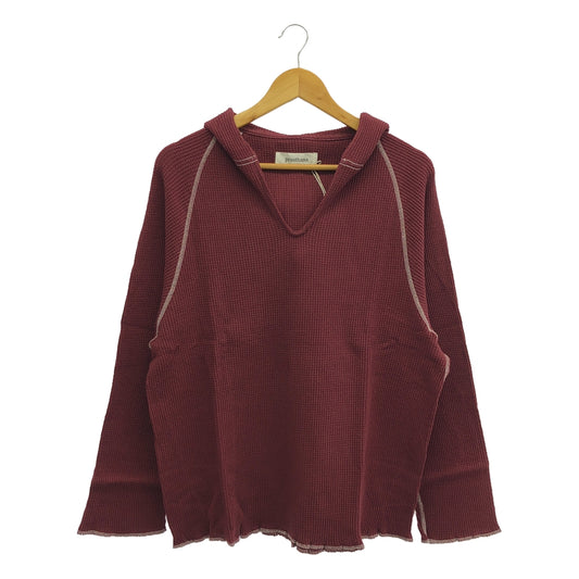 [New] prasthana / Prasthana | Deep V Hoodie | S | Burgundy | Men's