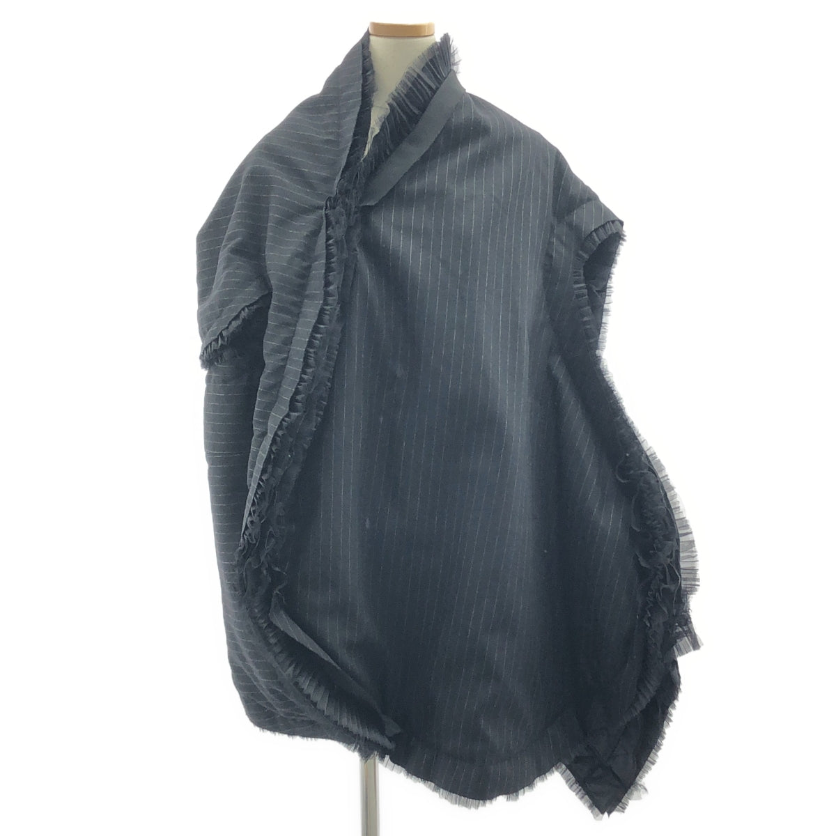 COMME des GARÇONS | 2018 秋冬 | 不對稱蕾絲裝飾後拉鍊連身裙 / 全絎縫襯裡 | M 碼 | 女款