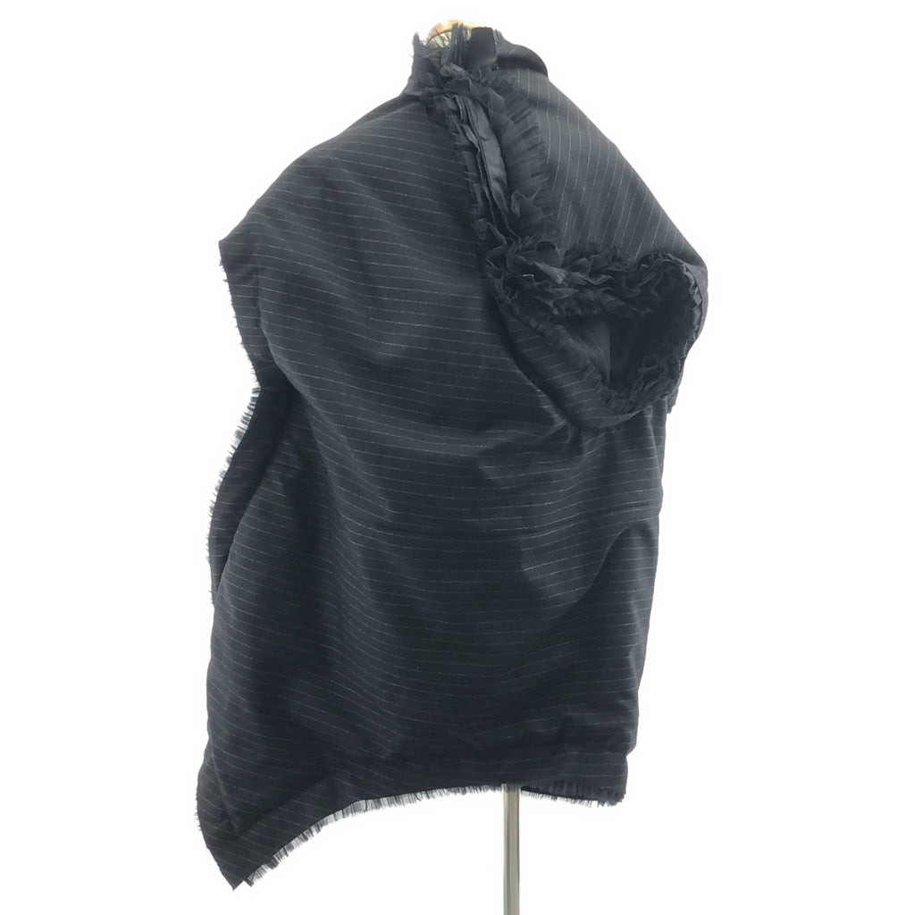 COMME des GARÇONS | 2018 秋冬 | 不對稱蕾絲裝飾後拉鍊連身裙 / 全絎縫襯裡 | M 碼 | 女款