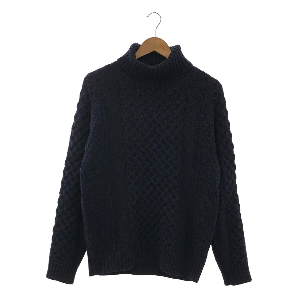 TOMORROWLAND tricot | Turtleneck cable Aran knit pullover | M | Men's