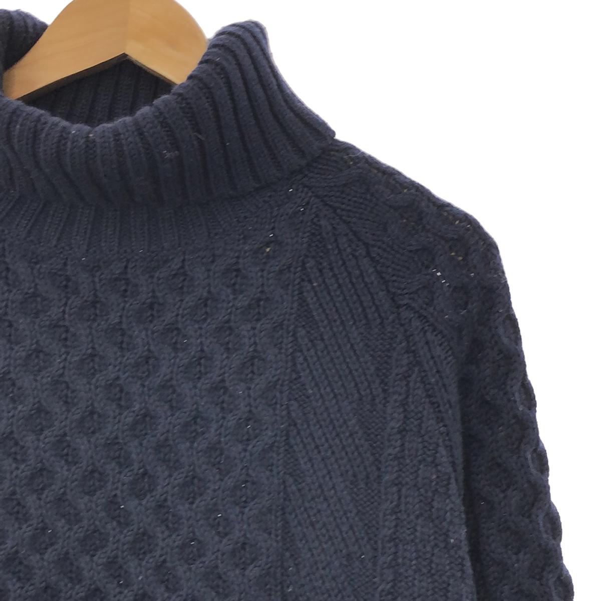 TOMORROWLAND tricot | Turtleneck cable Aran knit pullover | M | Men's