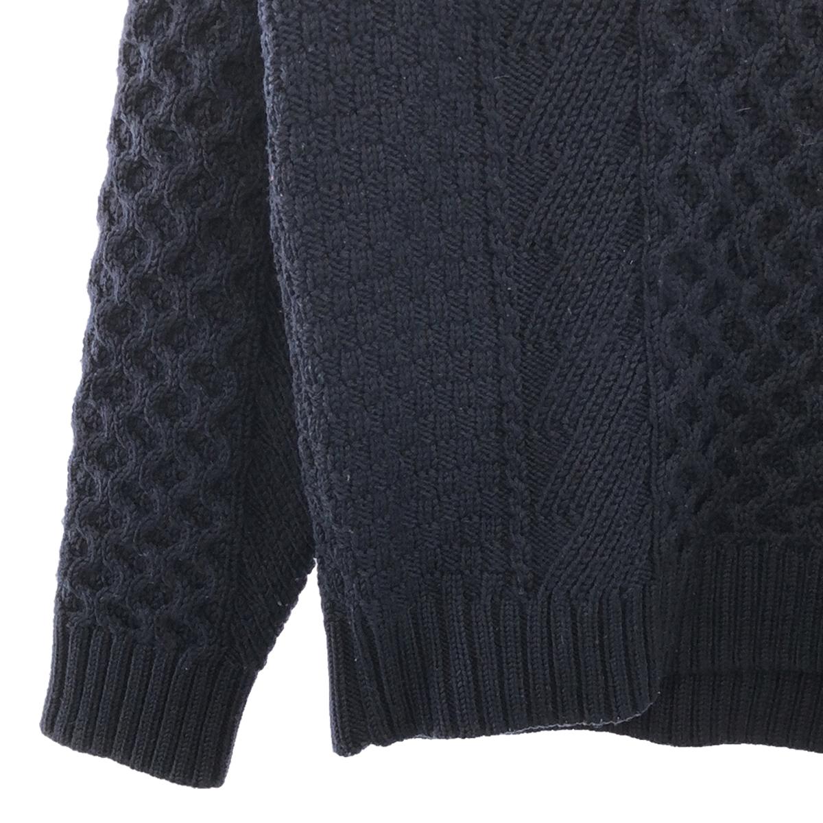 TOMORROWLAND tricot | Turtleneck cable Aran knit pullover | M | Men's